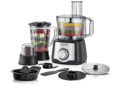 Black+Decker 600W 6-in-1 Food Processor (FX650-B5) | 29 Functions & 1.5L Bowl