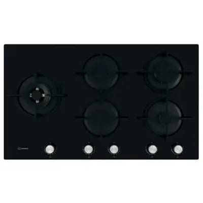 Indesit 90cm Gas on Glass Hob (ING 922 S/BK)