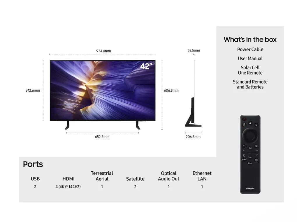 42" S90F 4K OLED Vision AI Smart TV - Image 2