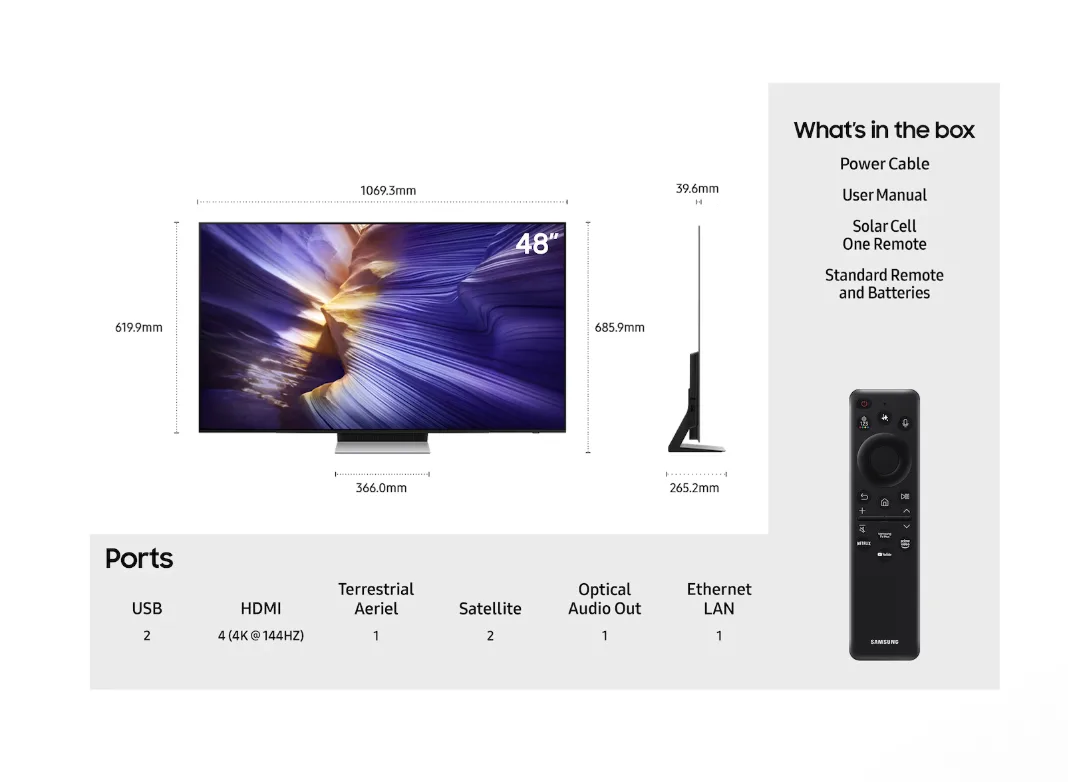 48" OLED S90F 4K Vision AI Smart TV (2025) - Image 2