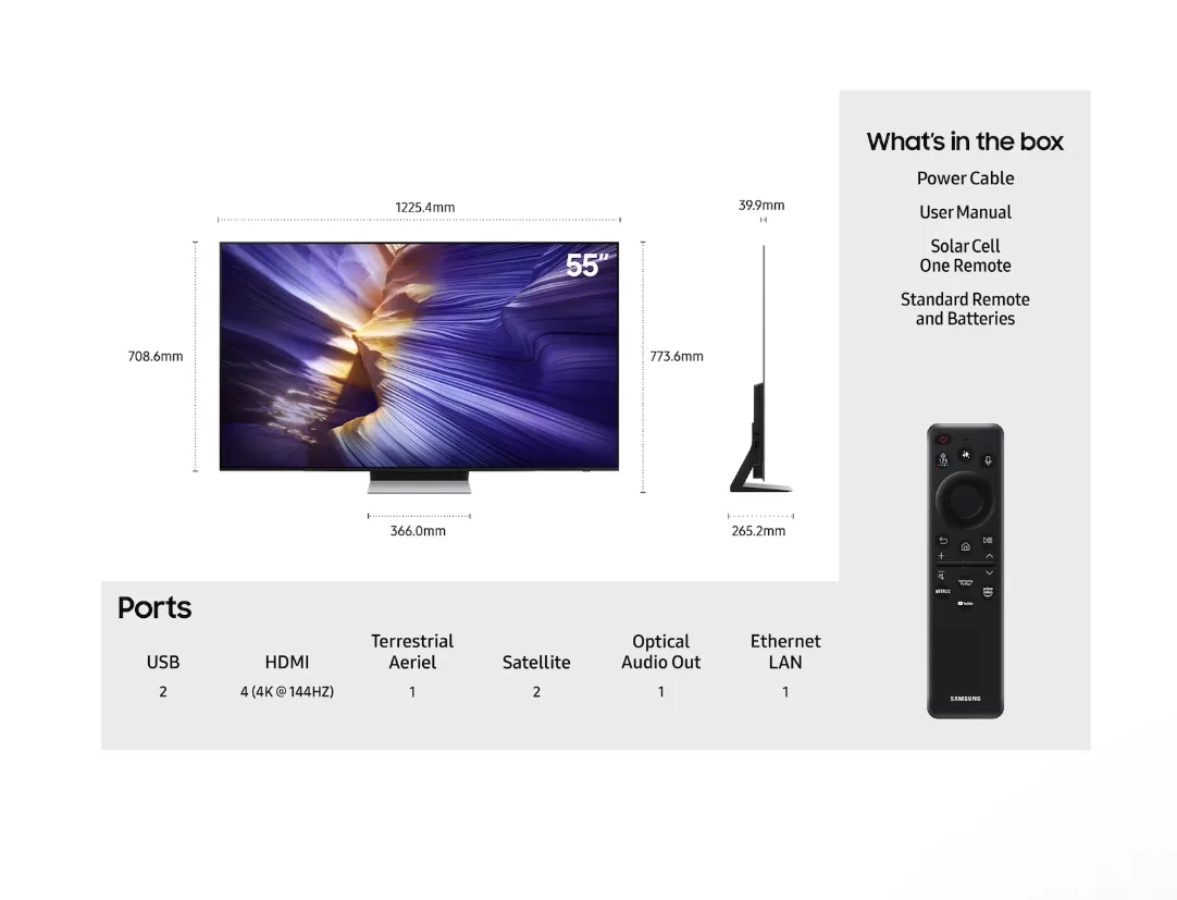 55" OLED S90F 4K Vision AI Smart TV (2025) - Image 2