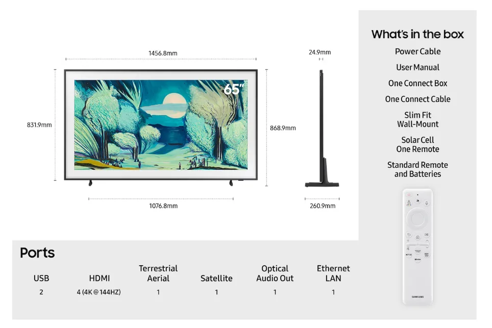 65" LS03D The Frame 4K QLED Art Mode Smart TV - Image 2