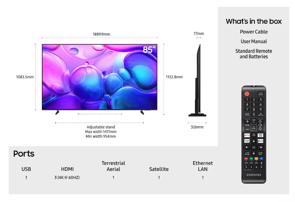 85" QLED Q6F 4K Smart TV (2025) - Image 2