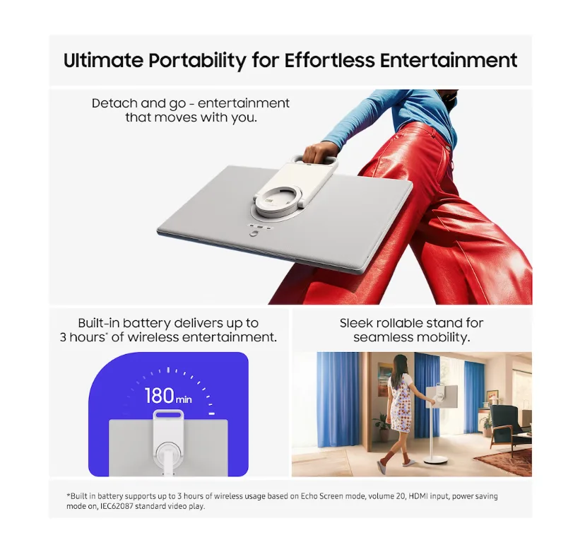 27" The Movingstyle QHD Portable AI Smart TV - Image 2