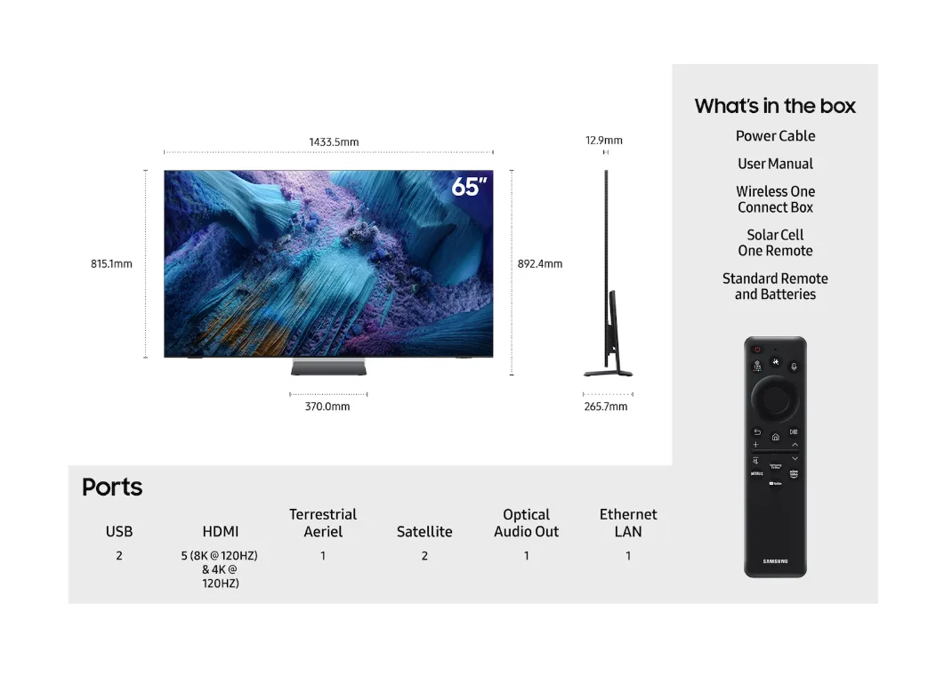 SAMSUNG 65" Neo QLED QN990F 8K Vision AI Smart TV (2025) - Image 4