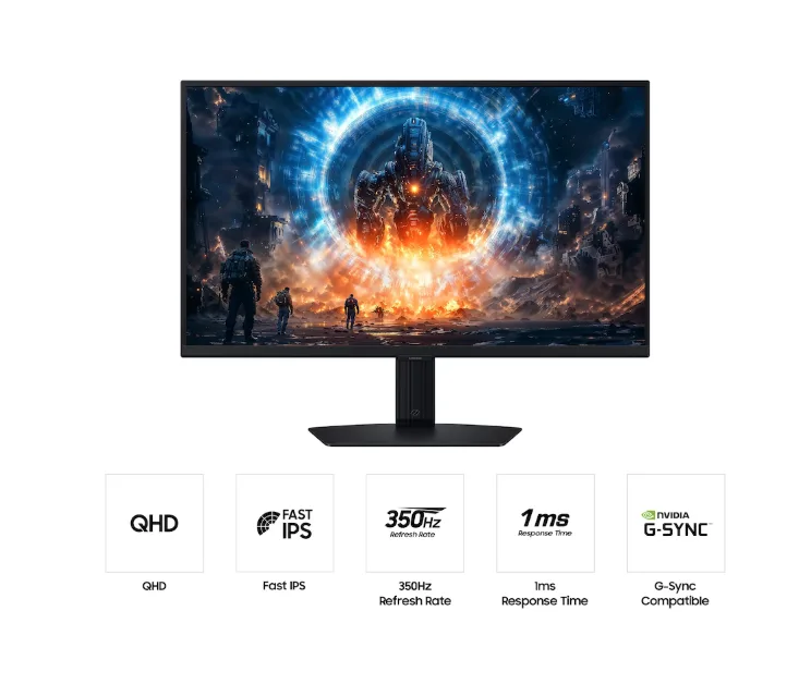 Samsung 27" Odyssey G6 G60F QHD 350Hz Gaming Monitor - Image 2