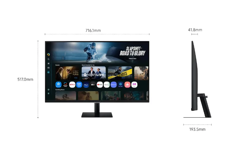 Samsung 32" M70F UHD Smart Monitor - Image 3
