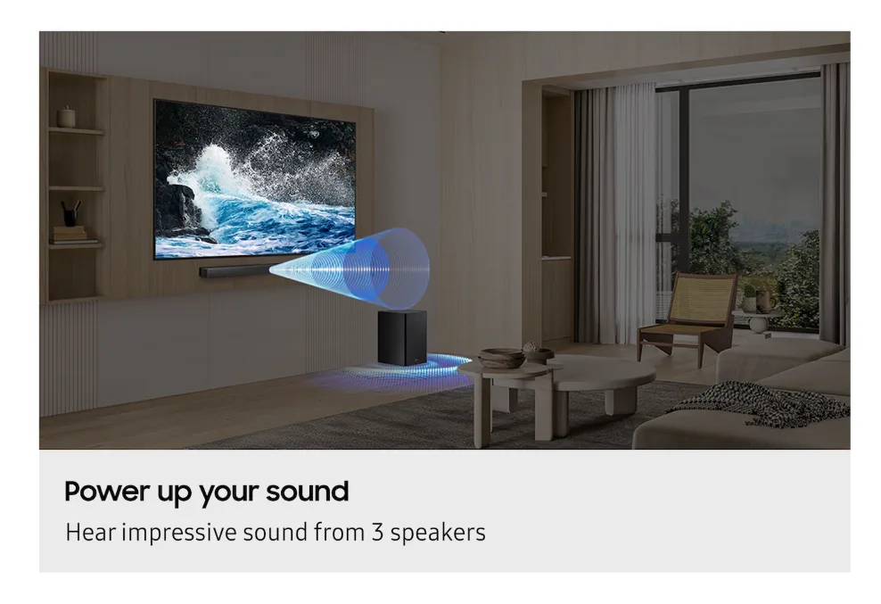 SAMSUNG 2.1ch B-Series Soundbar with Wireless Subwoofer (HW-B460CF) - Image 2