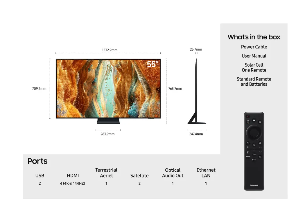 SAMSUNG 55" QN70F Neo QLED 4K AI Smart TV - Image 2