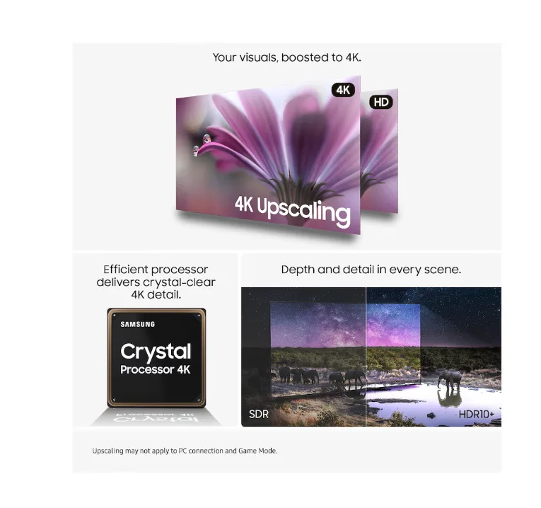 SAMSUNG 65" Crystal UHD U8000F 4K Smart TV (2025) - Image 3
