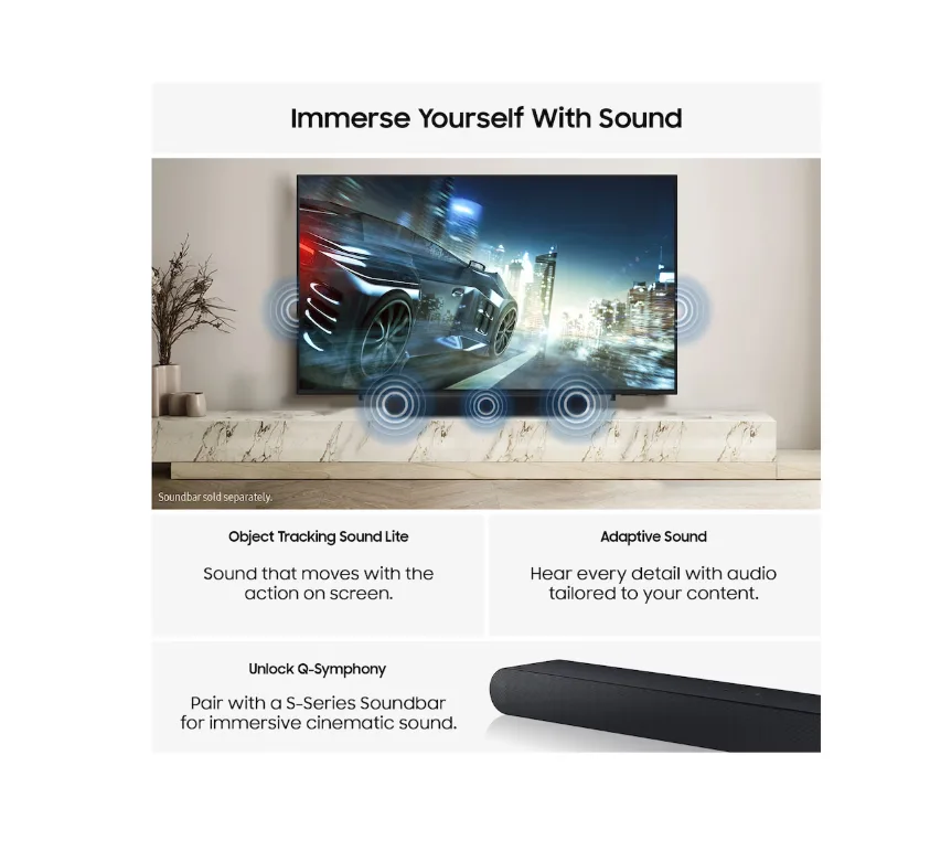 SAMSUNG 65" QEF1 QLED 4K Vision AI Smart TV (2025) - Image 4