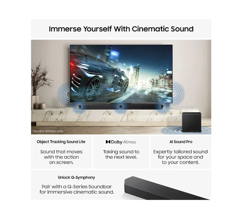 SAMSUNG 55" QN85F Neo QLED 4K Mini LED Vision AI Smart TV (2025) - Image 4