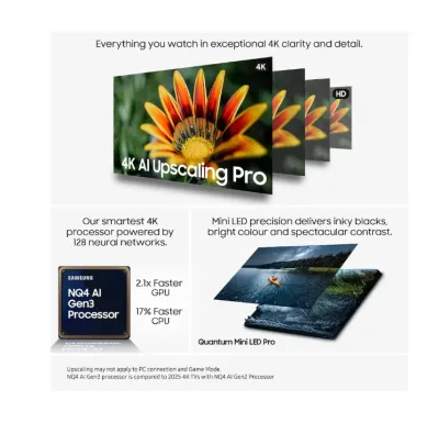 SAMSUNG 75" Neo QLED QN90F 4K Vision AI Smart TV (2025)