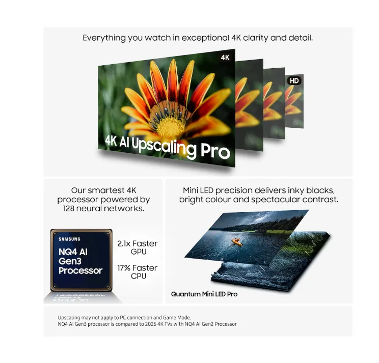 SAMSUNG 75" Neo QLED QN90F 4K Vision AI Smart TV (2025) - Image 2