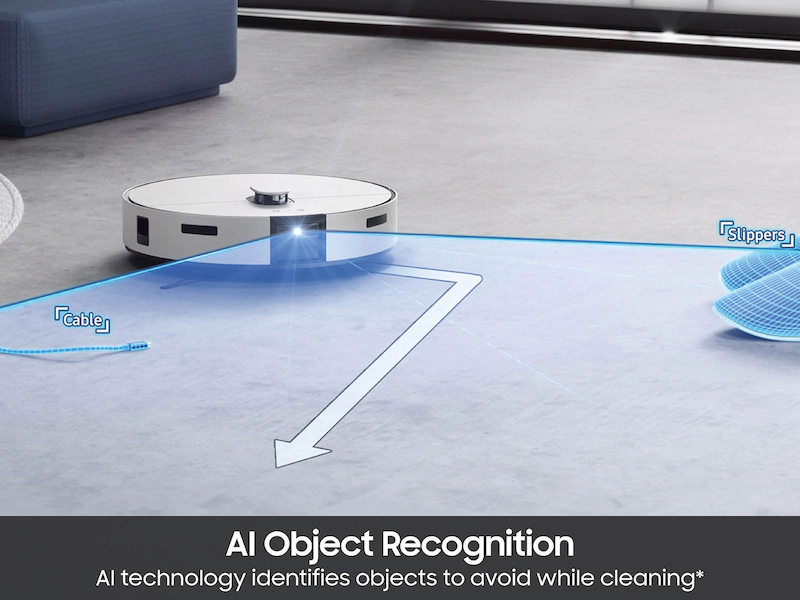 Samsung Bespoke Jet Bot™ Combo AI+ 3-in-1 Cleaning VR7MD97714G/EU Robot Vacuum Cleaner - Satin Grey - Image 3