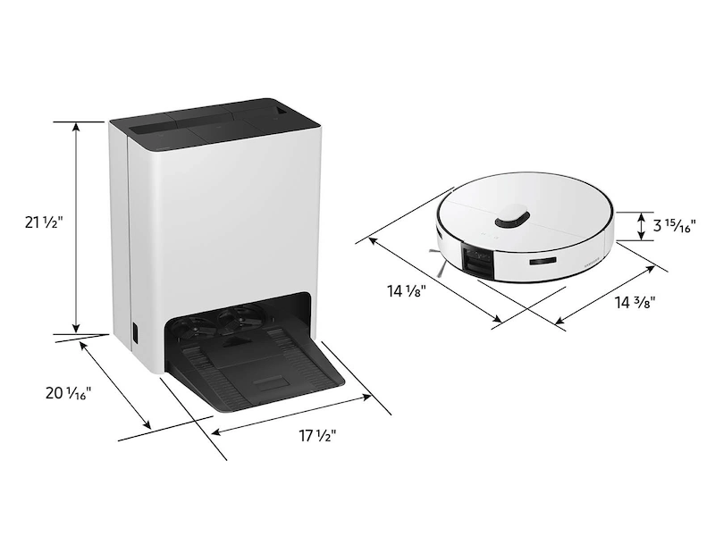 Samsung Bespoke Jet Bot™ Combo AI+ 3-in-1 Cleaning VR7MD97714G/EU Robot Vacuum Cleaner - Satin Grey - Image 7